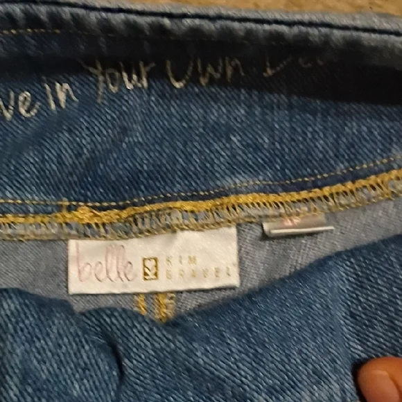 Belle Kim Gravel Light Blue Ankle Jeans Women Size 4P - Picture 2 of 12